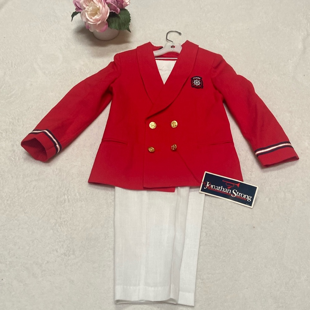 VINTAGE JONATHAN STRONG NWT Boys Size 7 Slim Poly/Rayon Blend Suit